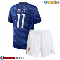 Otroške Nogometnih dresov Francija Michael Olise #11 Domači SP 2026 Kratki rokavi (+ hlače)